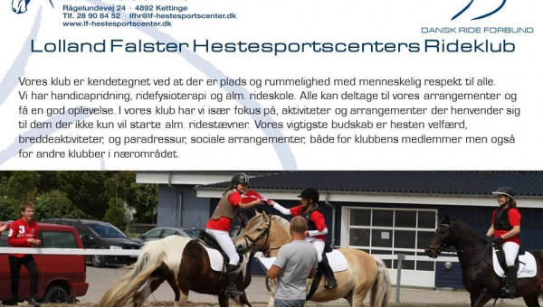LFH Rideklub endeligt optaget i Dansk Ride Forbund