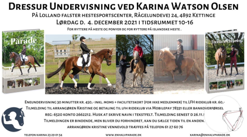 Undervisning ved Karina Watson Olsen d. 4/12-21